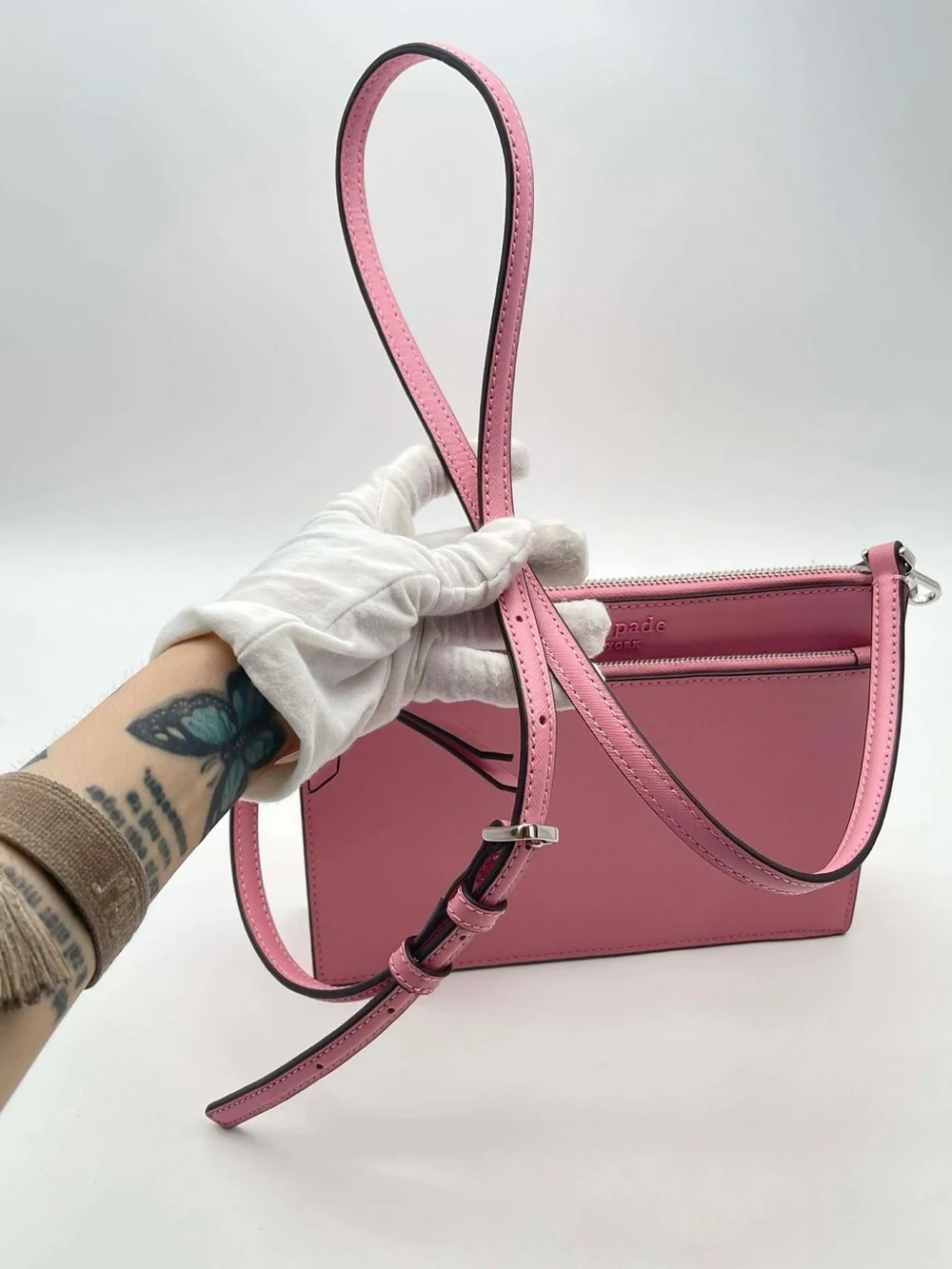 Kate Spade New York Saffiano Leather Cameron Zip Crossbody Bag In Peony Pink